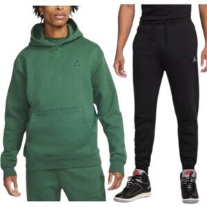 Air Jordan Embroidered Logo Mens Size XXL Streetwear Tracksuit Set Green/Black